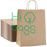 Brown Kraft Gift Bags with Handle Large Paper Shopping Retail Paper Bags Bulk M